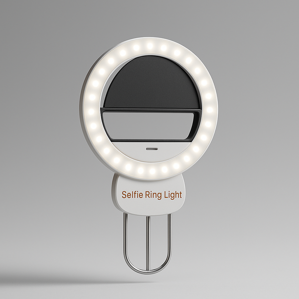 Portable selfie ringlight