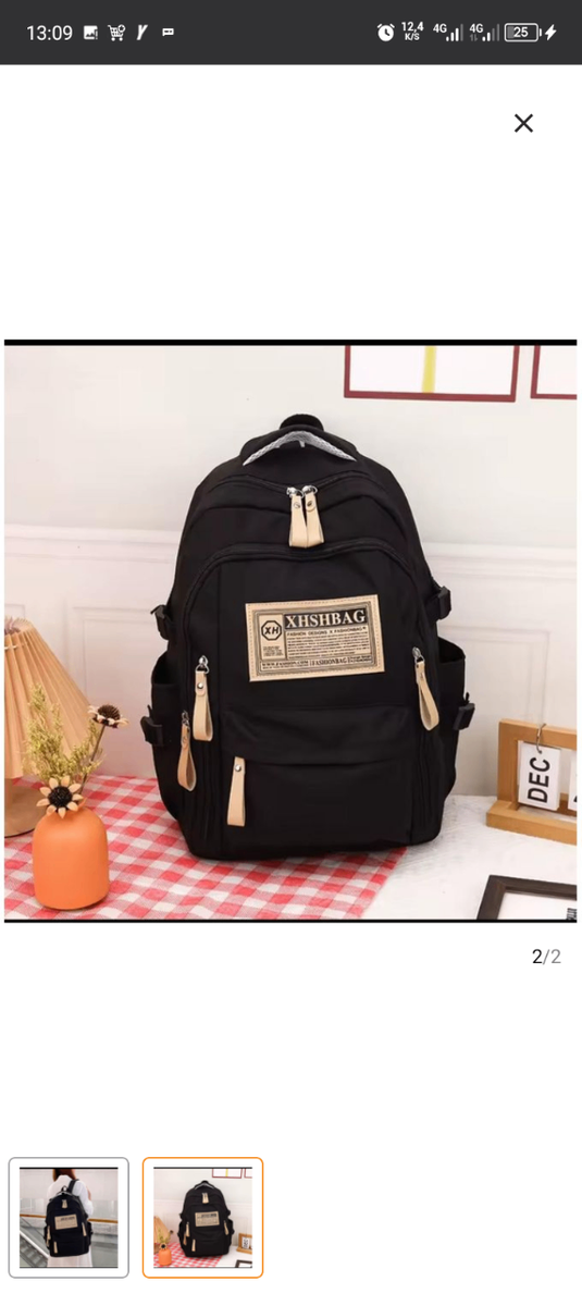 Sac à dos en toile tendance