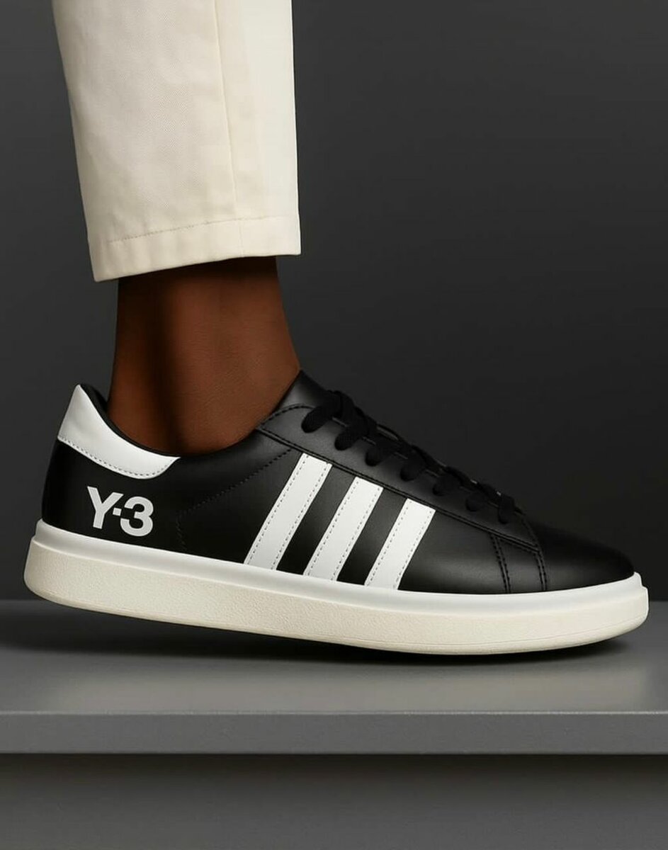 Baskets Y-3 noires et blanches