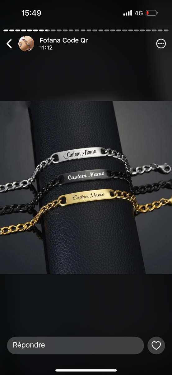 Bracelets personnalisées