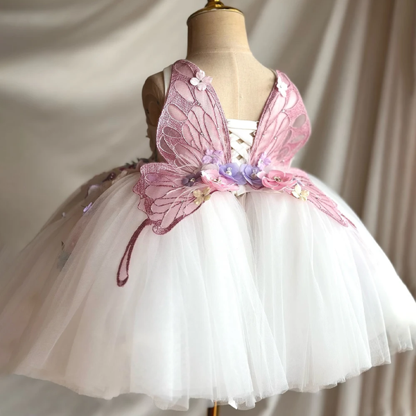 Robe Papillon Enfant Féérique