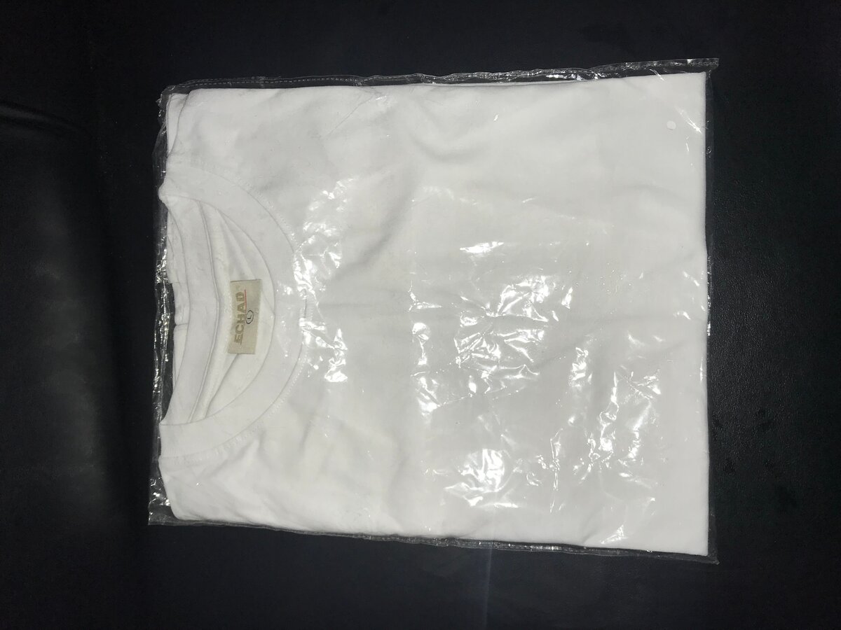 Lot de t-shirts blancs unisexes