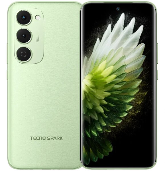 Tecno Spark téléphone Vert