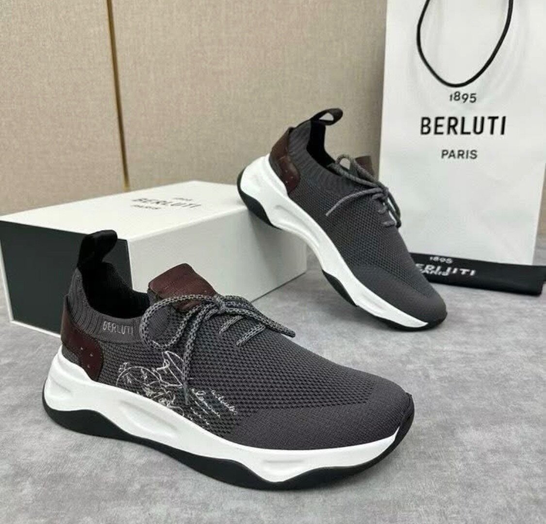Baskets Berluti en mesh élégant