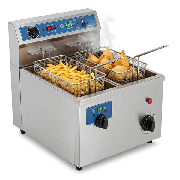 Friteuse professionnelle double