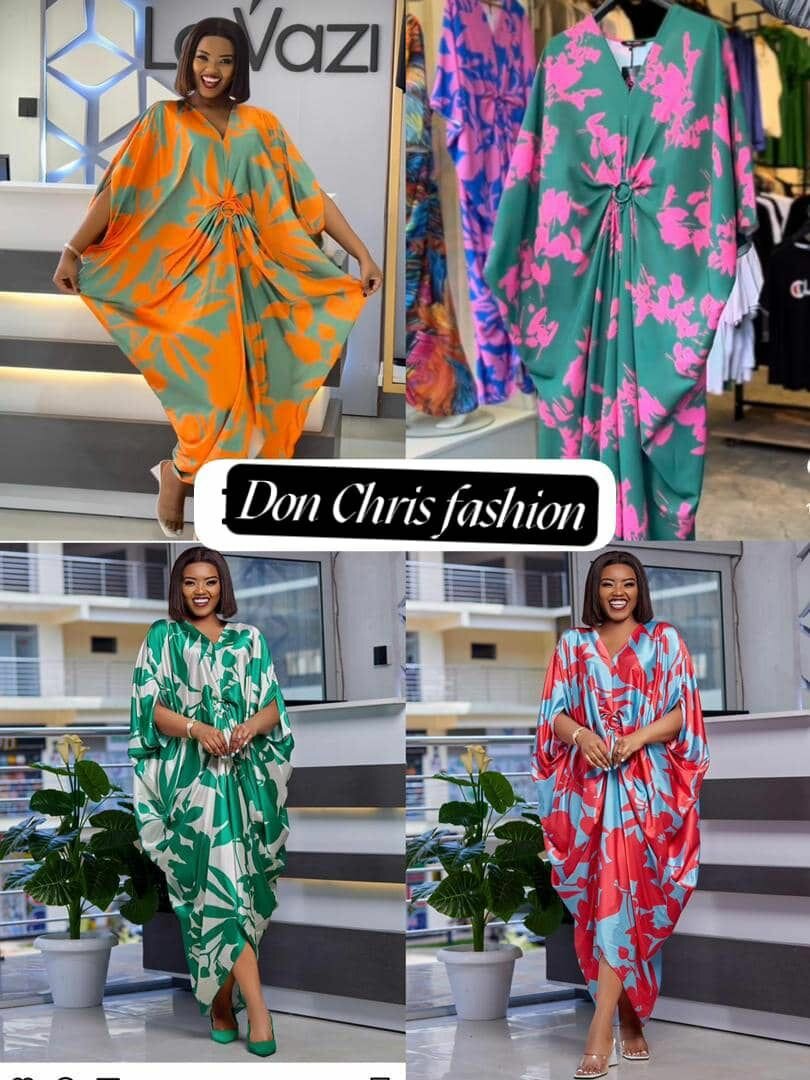 Robe Caftan Fleuri Élégante