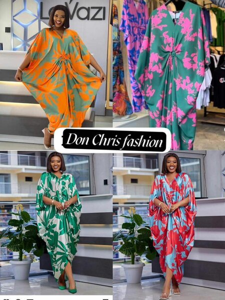 Robe Caftan Fleuri Élégante