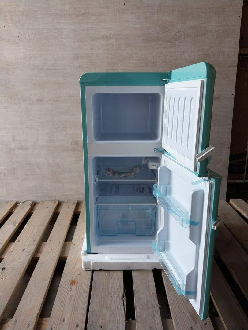 Nasco 86L Double Door Fridge with Freezer