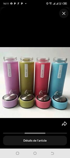 Bouteille isotherme Colorée