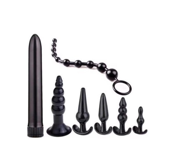 7 plugs  anal silicone