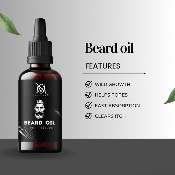 Beard oil with 30% hemp & 2% vitamin E -50ml