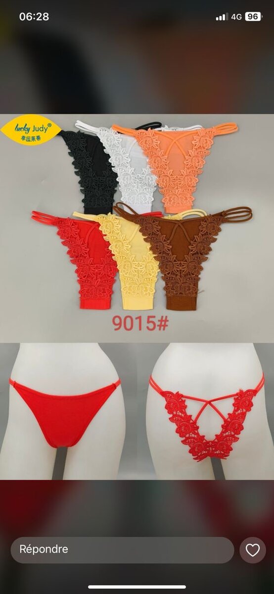 Culottes dentelle sexy femme