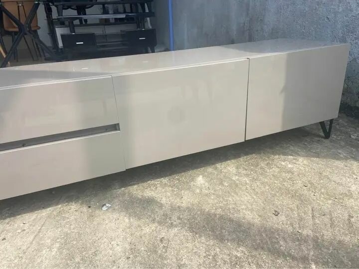 Meuble TV moderne gris