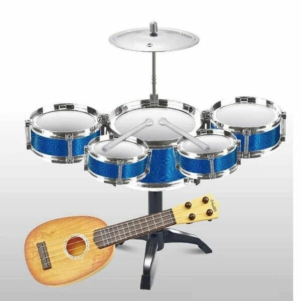 Ensemble de batterie et une guitare pour enfants