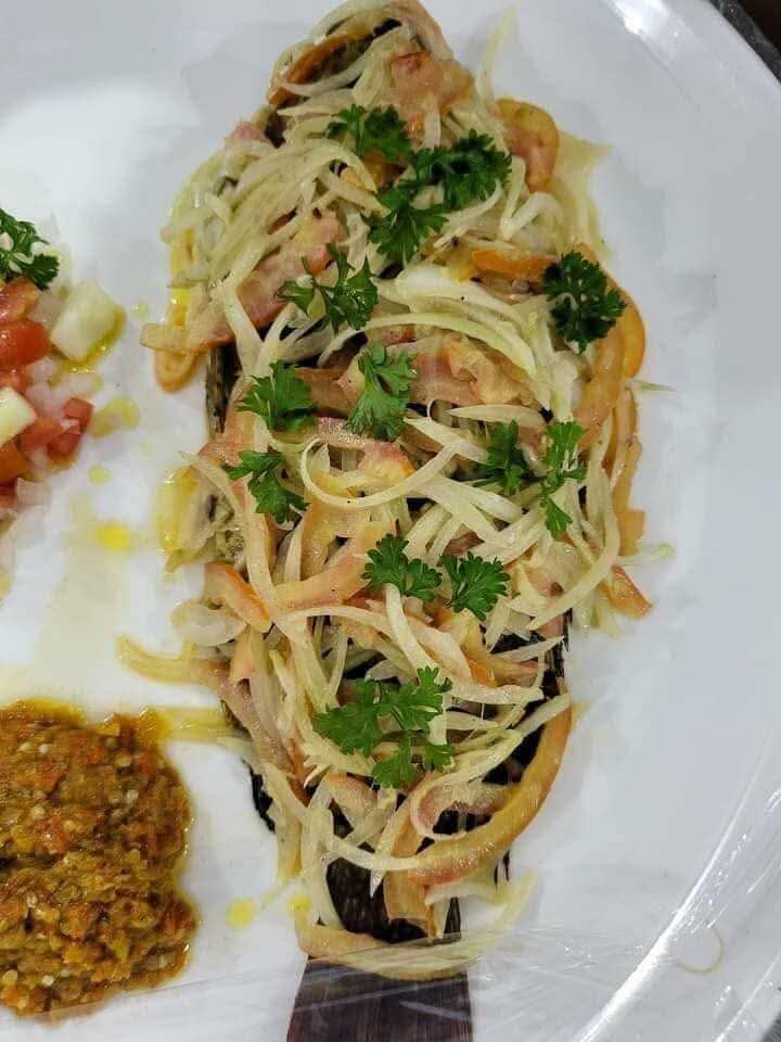 Poisson braisé + attiéké