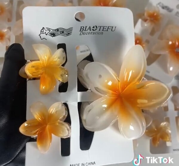 Pince à cheveux fleur élégante