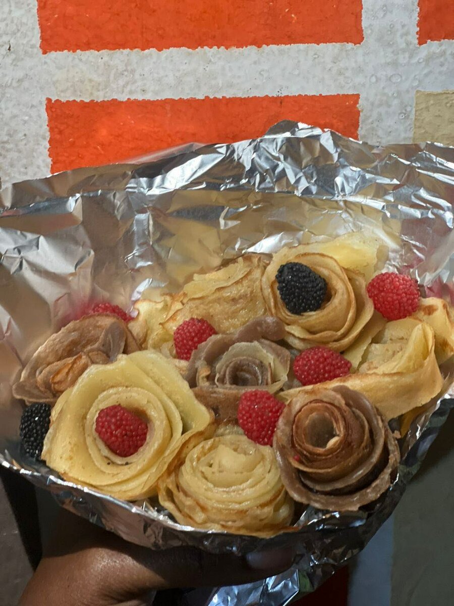 Bouquets de crêpes ,haribo