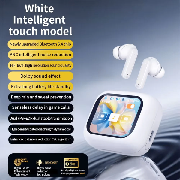 Écouteurs Intelligents Bluetooth Blancs