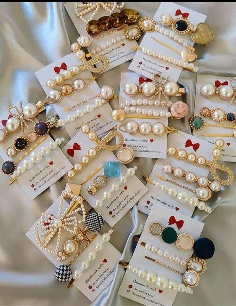 Barrettes Perles Élégantes