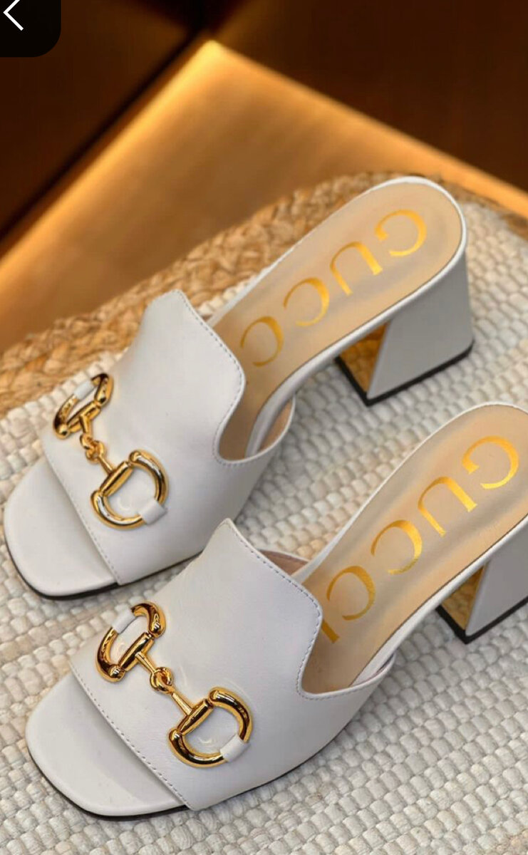 Mules à talons Gucci élégantes