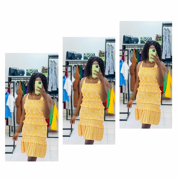 Women's summer dress with straps