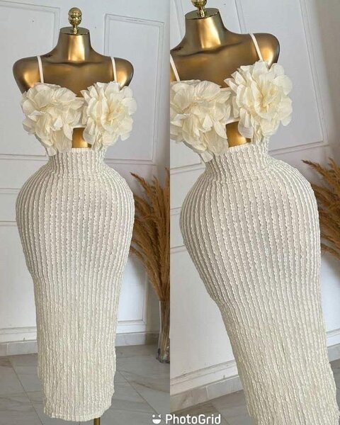 Robe élégante à fleurs en dentelle