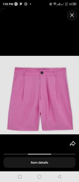 Shorts roses élégants