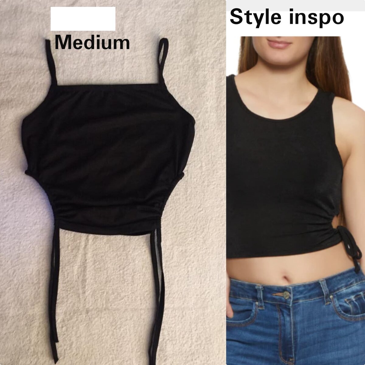 Salaula crop tops and tops
