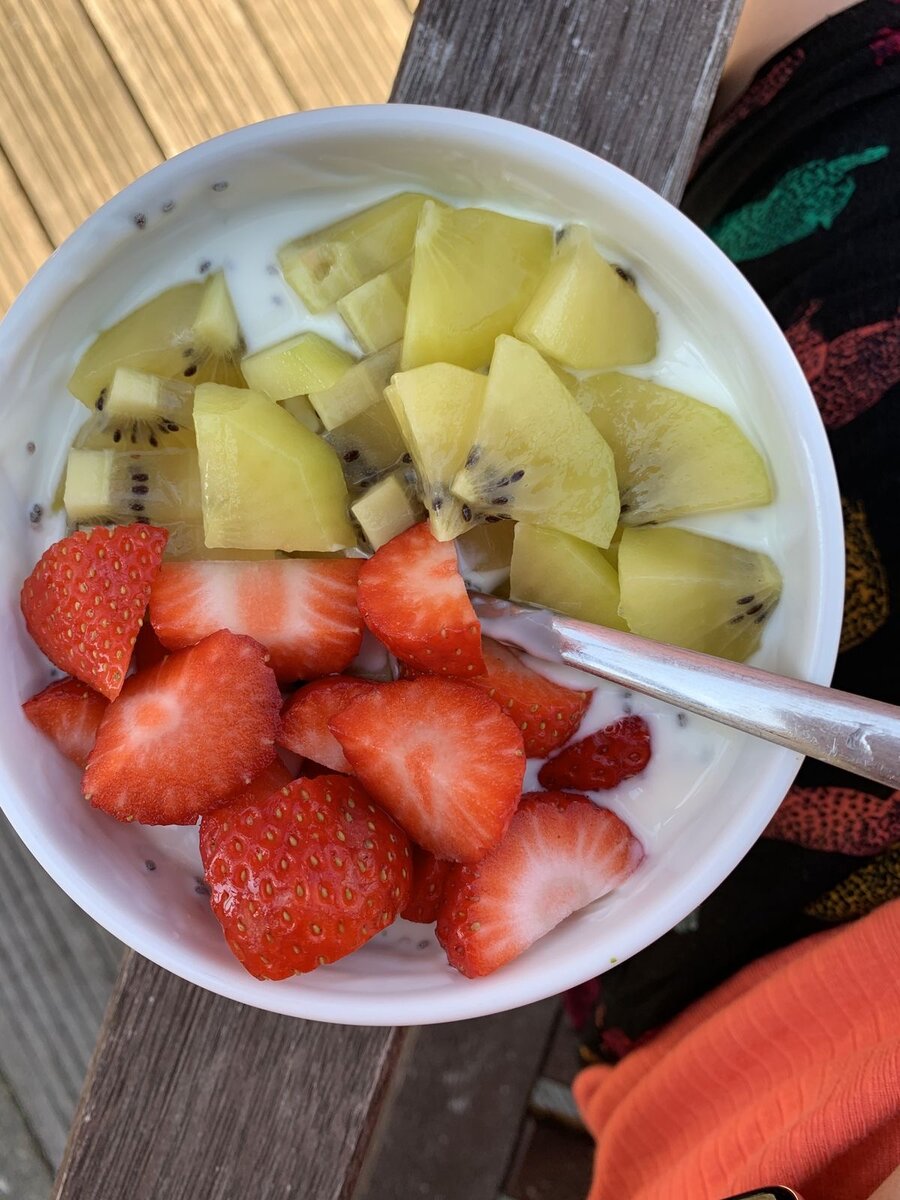 Délicieux yaourt aux fruits