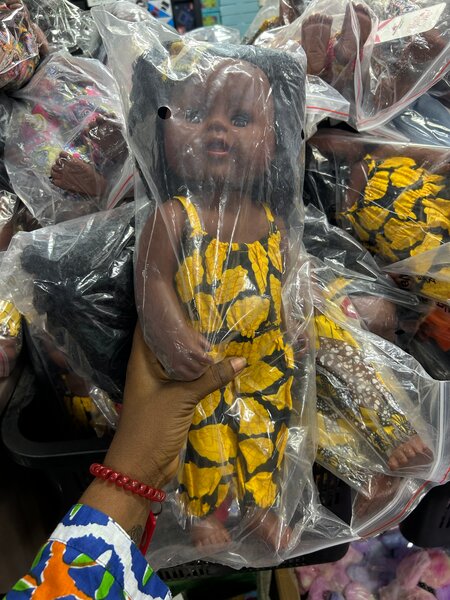 Poupée en tissu africain