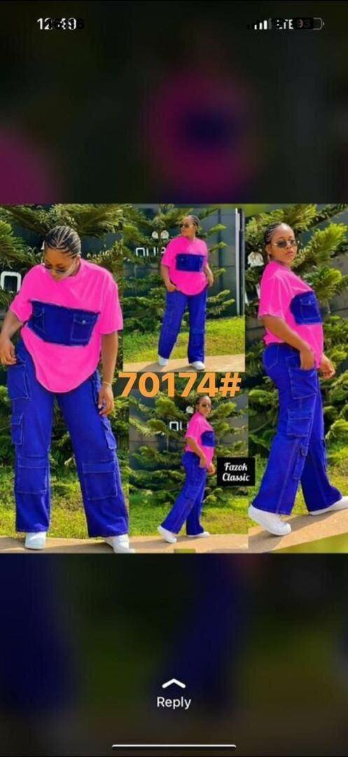 Ladies jeans top and down available