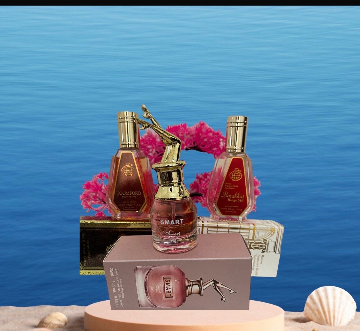 Barakat and  scandant perfume packages