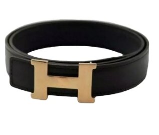 H golden buckle belt for BOYS