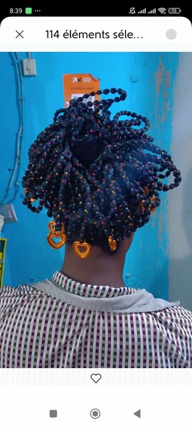 Extensions en perles pour cheveux