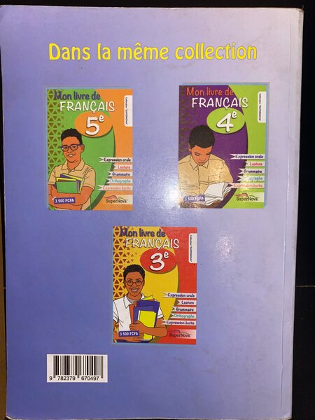 Mon livre de français 6e
