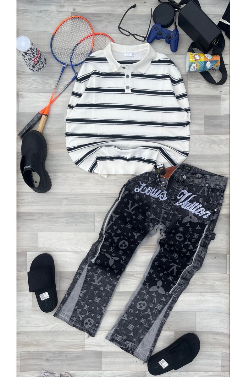 Pantalon en denim tendance