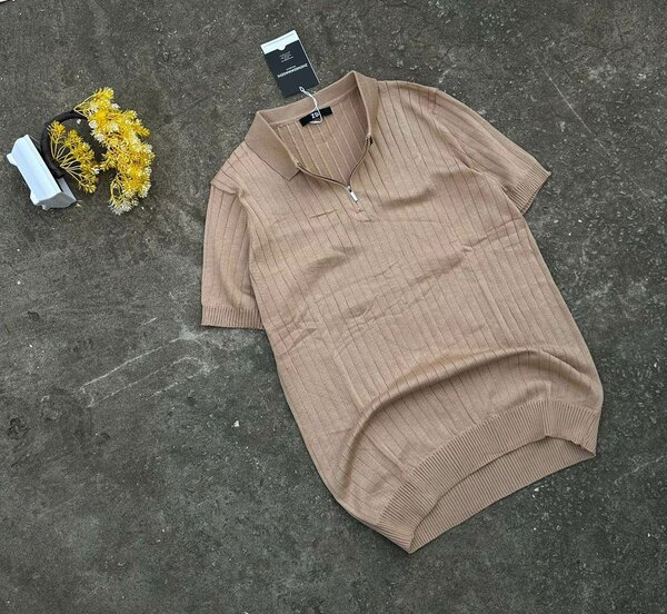 Pull col zippé femme