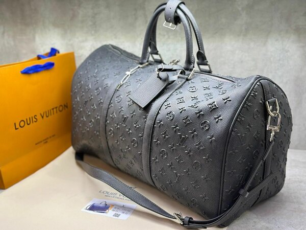 LV дорожная сумка канва кожа