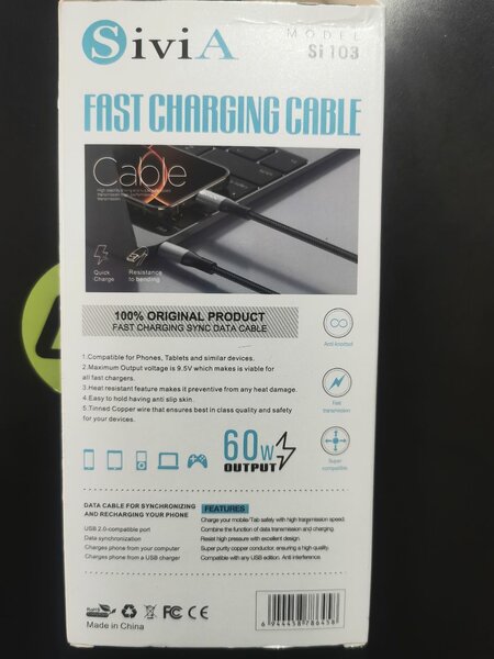 Sivia C toC cable(60W)