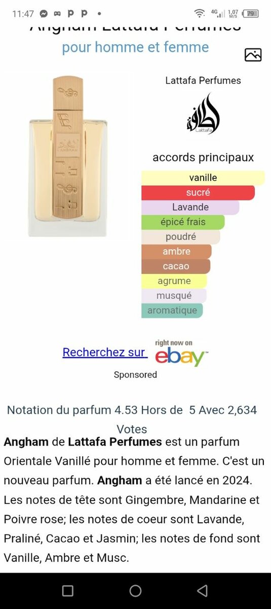 Angham Parfum Oriental