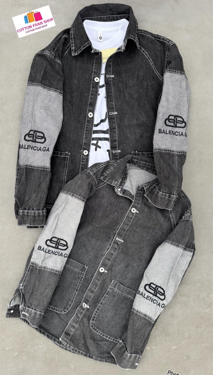 Vestes en jean mode unisexe