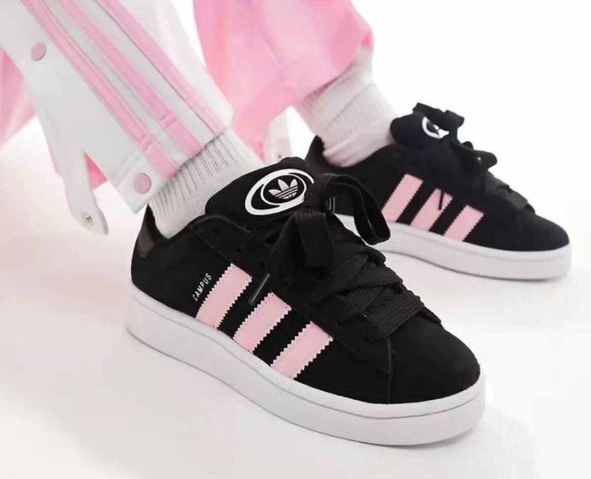Baskets Adidas Campus Noir Rose