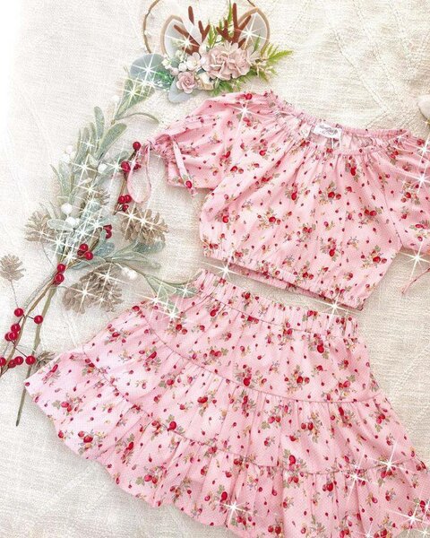 Ensemble floral chic enfant
