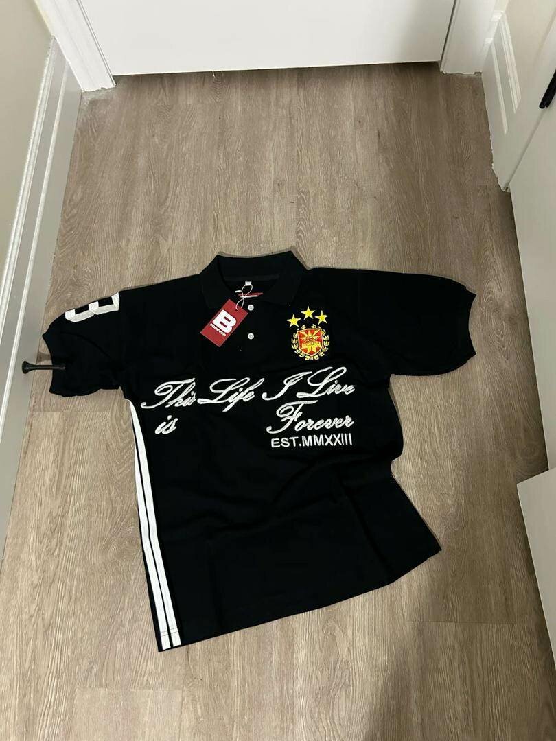 Polo noir tendance homme