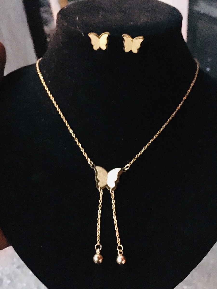 Stainless steel set gold