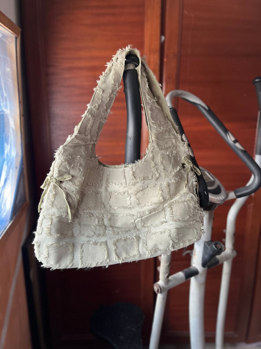 Sac fourre-tout en tissu texturé