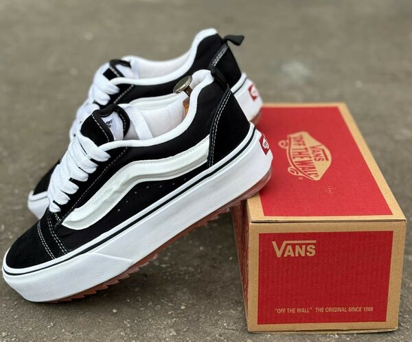 Vans Plateforme Noir Blanc