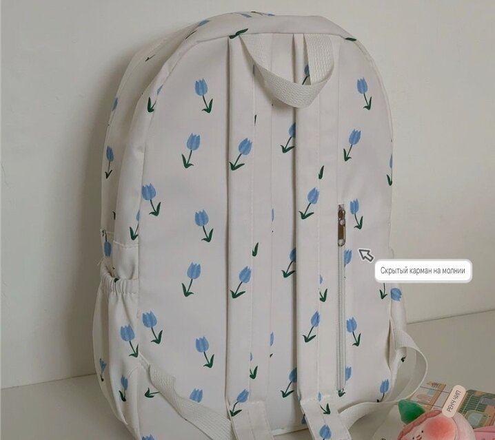 Рюкзак с цветочным принтом