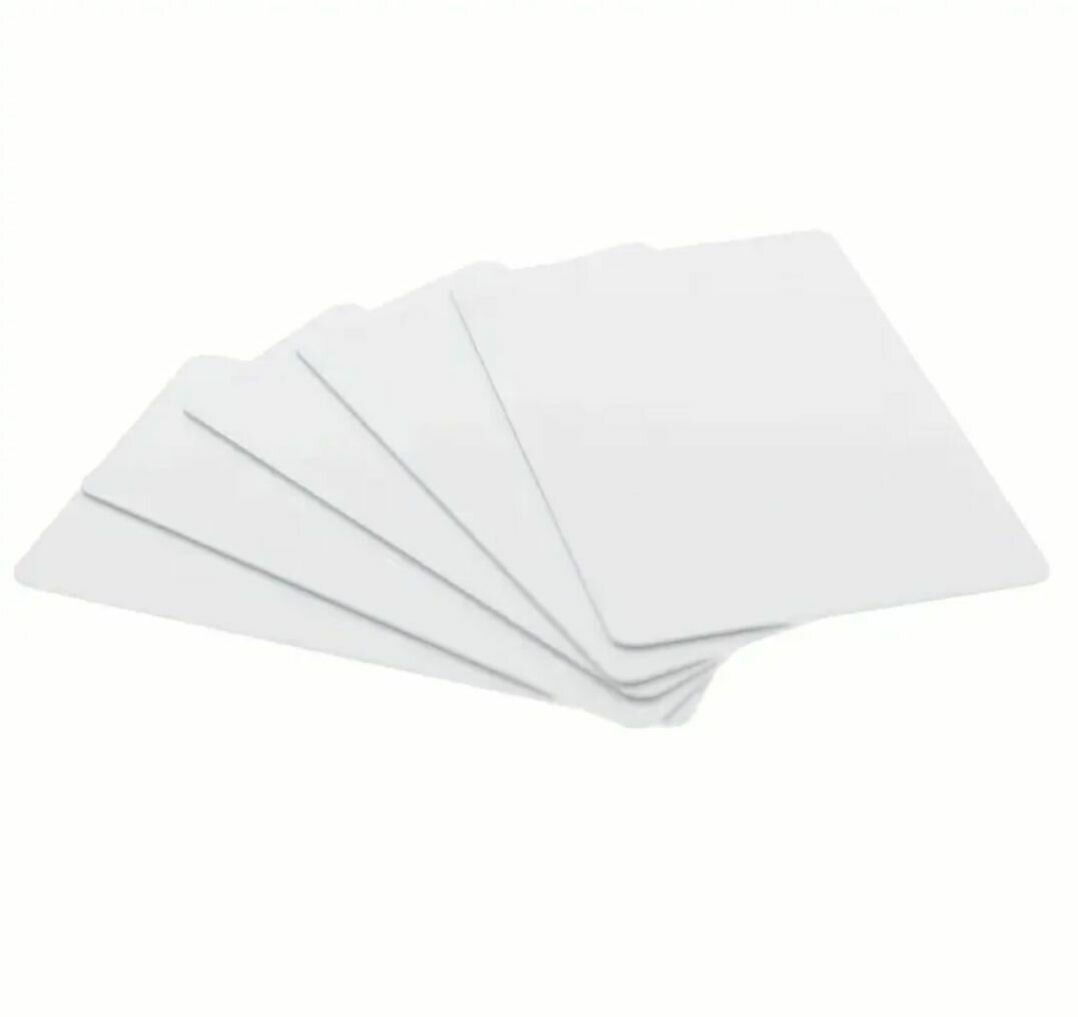 Cartes PVC vierges 50 pièces