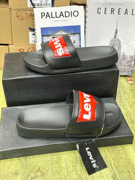 Levi's Sandales Noires Hommes